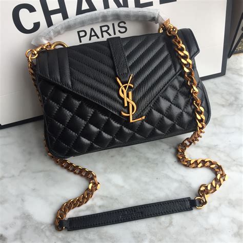 ysl college medium chain bag|YSL small college bag.